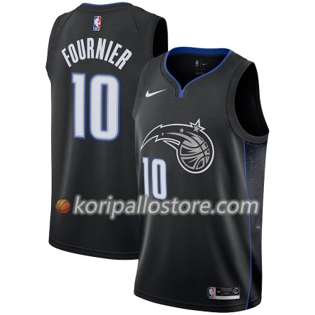 Orlando Magic Evan Fournier 10 2018-19 Nike City Edition Musta Miesten Pelipaidat Swingman 